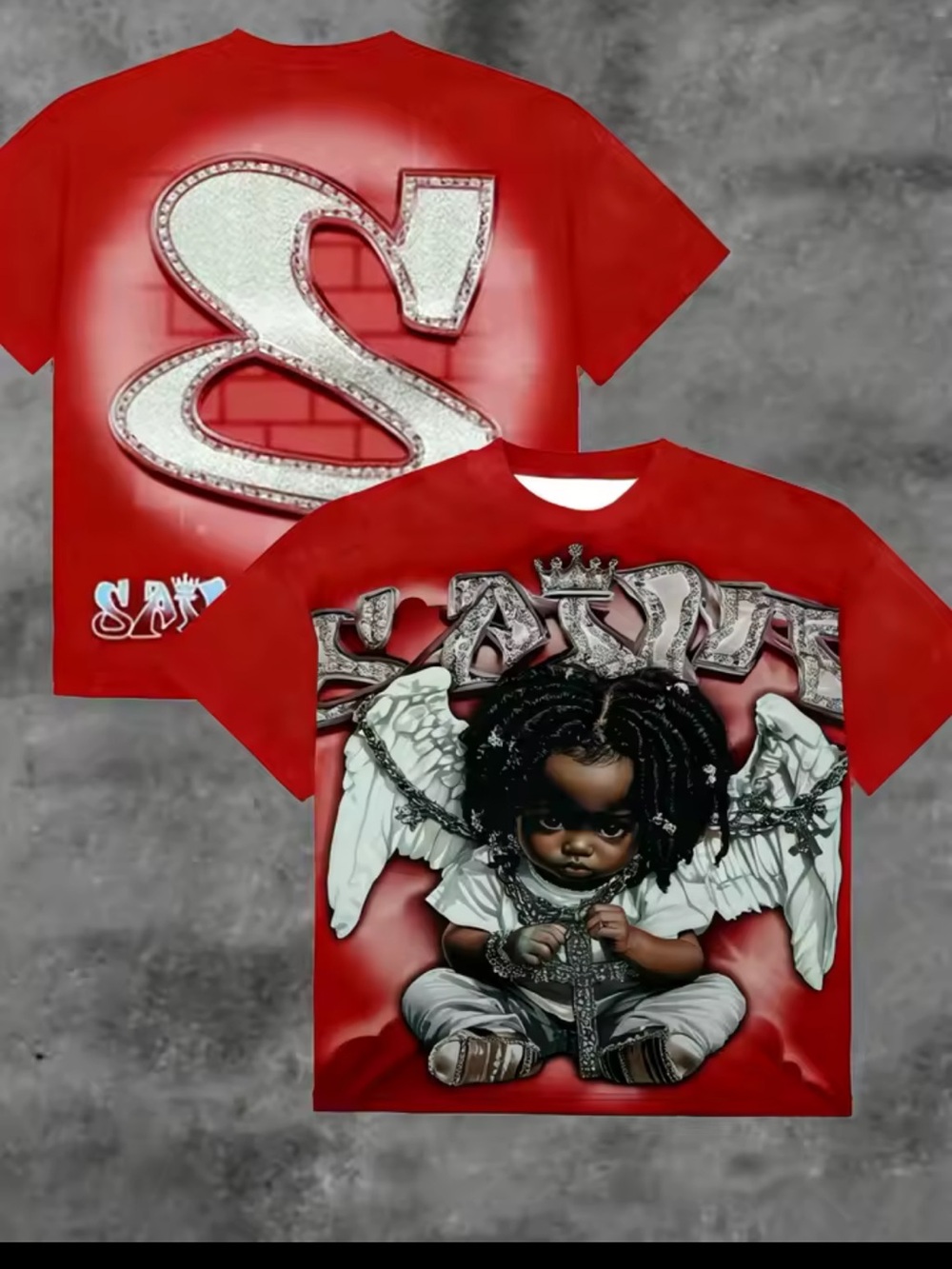 Red Angel Graphic Short Sleeve Tee